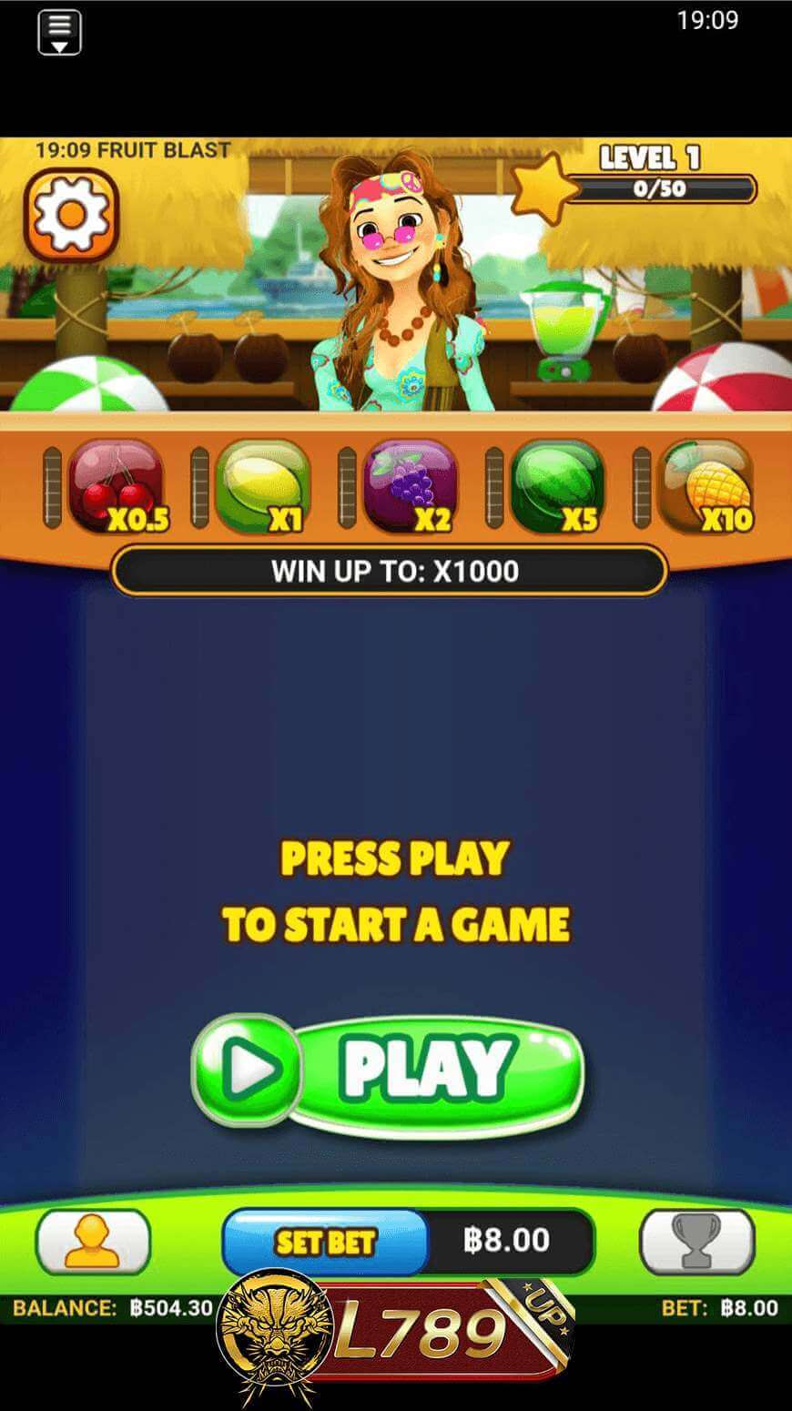 ตัวอย่างเกม Fruit Blast 5