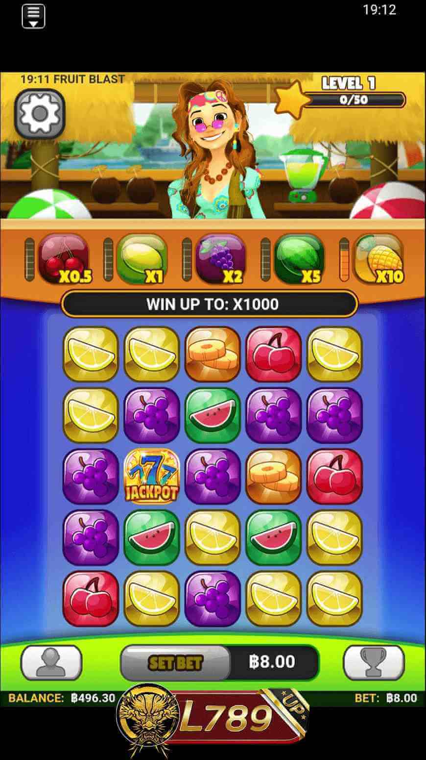 ตัวอย่างเกม Fruit Blast 6