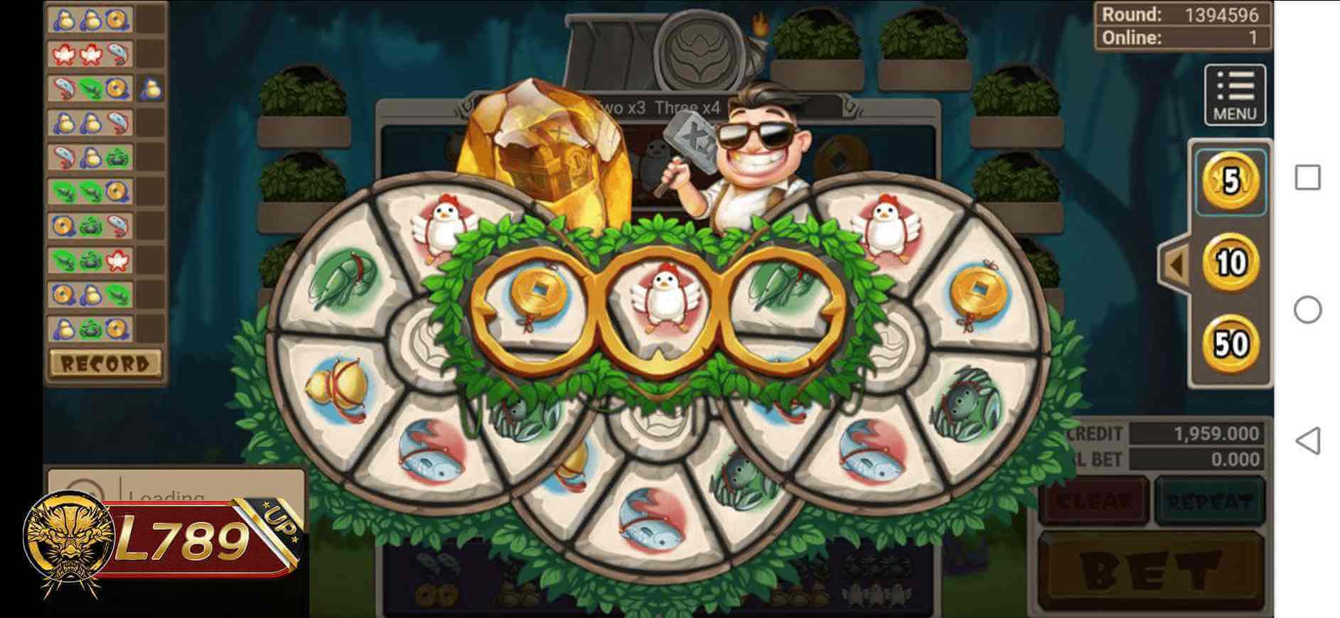 ตัวอย่างเกม Lucky Combo 1